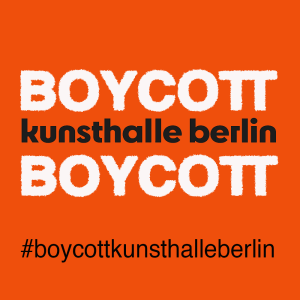 Boykott Kunsthalle Berlin