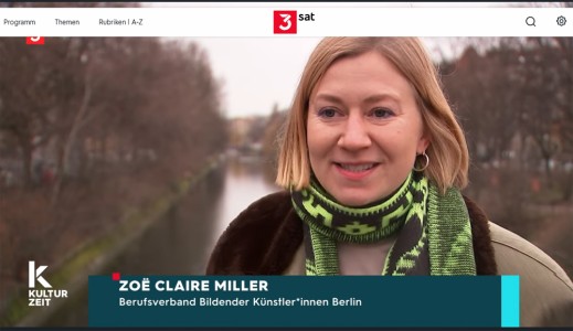 1.2.2022 3sat Kulturzeit - Zoë Claire Miller im Interview