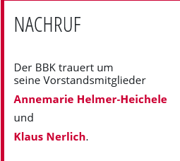 Nachrufe Annemarie Helmer-Heichele und Klaus Nerlich