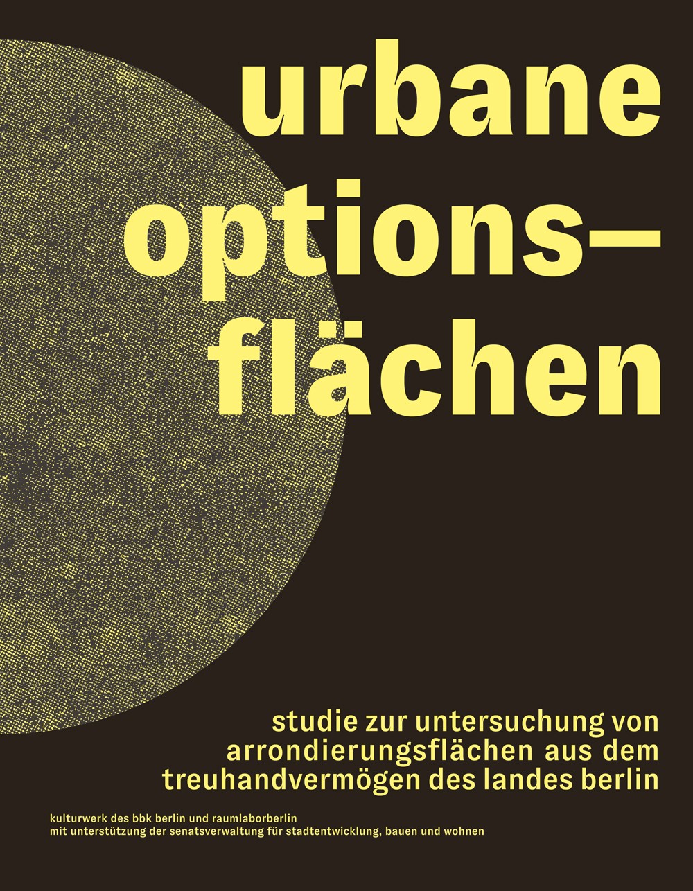 Studie Urbane Optionsflächen - cover